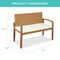 Best Choice Products 2-Person Outdoor Wicker Bench Garden Patio Porch Furniture w/ 700lb Capacity, Cushion
